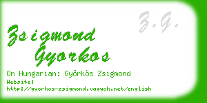 zsigmond gyorkos business card